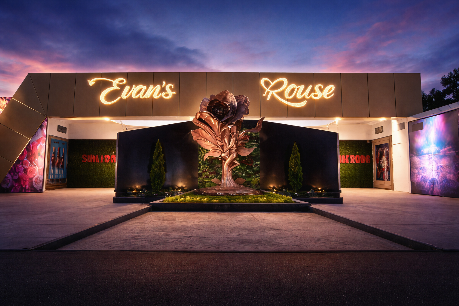 Fachada de Motel Evan's Rouse en Manta